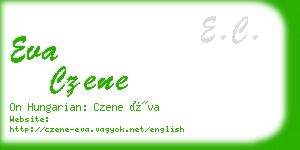 eva czene business card